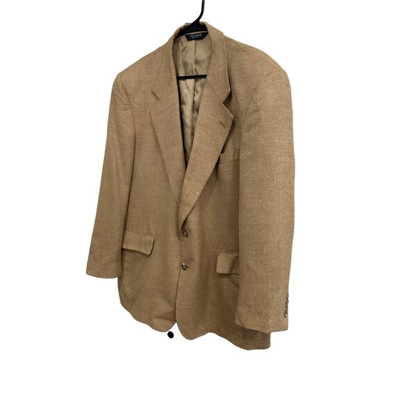 Jos. A. Bank Mens Tan Brown Wool Silk Linen Blazer Size 44R - Picture 3 of 8